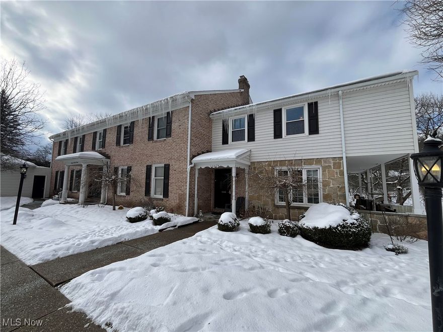You will feel like you are walking into an art museum when you step foot into this completely updated town home in North Canton. With the convenience of maintenance-free living, there is nothing to do in this home but move in! Every room has been remodeled with such care and character. You are welcomed with bright, airy colors throughout the home that are accented by the updated neutral flooring throughout. The formal dining room greets guests with an abundance of natural light and large eating area. The first-floor laundry room is also a butler's pantry with coffee/drink station, full sink, storage and access directly to the outdoor covered terrace. The eat-in kitchen is stunning- with quartz countertops, upgraded cabinetry, massive island, stainless steel appliances and elegant gold fixtures. Off of the kitchen is a cozy sitting room that is centered by the beautiful fireplace. The focal point of the house is the family room that is encompassed by 270 degrees of glass windows, vaulted ceiling with exposed beams, and the most peaceful view of the green space in the back with the running river. Upstairs are two bedrooms, each of which has their own private bathrooms that have been completed updated. The primary bedroom has two large closets, with a claw foot tub and fireplace, and dual vanities. The oversized secondary bedroom is on the opposite wing, with its own secret room that can be used as an additional reading/play area or large walk-in closet. The lower level is completely finished with an additional bedroom, living room and full bathroom that has been completely updated. Outside is an additional screened-in porch that is accessed directly from the lower level and leads out to the tranquil backyard and flowing creek. Privacy and serenity are all yours in this gorgeous home! Do not waste any time and reach out TODAY to schedule your private showing!