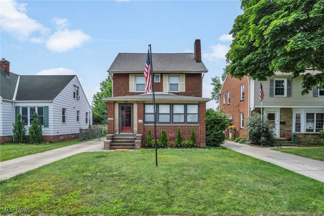 This completely renovated 4/5 bedroom home blends classic charm with modern updates. The stunning new kitchen features 2' x 4' designer tile, butcher block counters, and a stylish new backsplash. Luxury vinyl plank flooring flows through the dining and family rooms, complemented by fresh lighting throughout. Enjoy cozy evenings by either of the two gas fireplaces. The full brick exterior adds timeless curb appeal, and a 2 - car garage offers plenty of space. Major mechanicals - including roof, electrical, furnace, and A/C - were all replaced in 2020 for peace of mind. The entire home has been freshly painted in warm, inviting tones, and the original hardwood floors have been beautifully refinished to complete this move-in ready gem. Both bathrooms are magazine ready, and the unfinished basement is ready for your finishing touches. Come make this home yours before its gone.