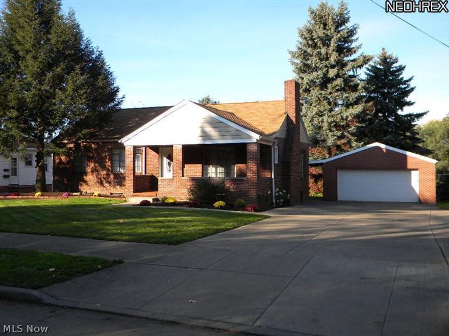 Double for your money!  This impressive all brick ranch in the beautiful Oak Hill area of Ellet has a double lot, and extra large double wide concrete driveway.  A double sized 4 car garage with electric, drain, garage door opener, and plumbed with a gas line for heat.  You may even enjoy the two wood burning fireplaces in the cold of winter.  But that is not all!  You will appreciate the new kitchen with solid surface counters and under counter sink, stainless steel built-in microwave, stainless dishwasher and composite flooring tile.  Beautiful hardwoods accent the dining room, living room & center hallway.  Located just blocks away from the new elementary school (Windemere), as well as the new Hyre Middle School building.  Don't wait....The owner is motivated for a quick sale.