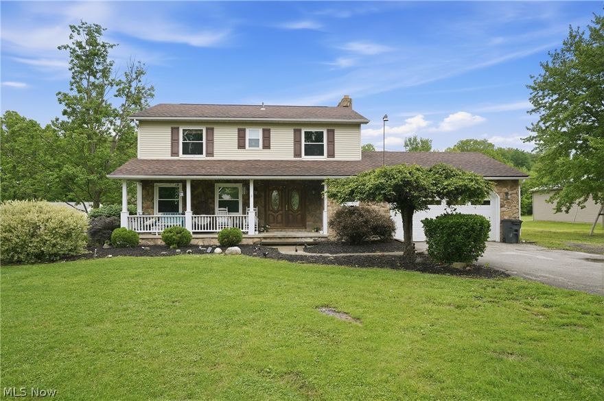 Beautifully situated on a peaceful rural setting in Newton Falls, this spacious property offers the perfect blend of privacy, land, and functional living space. Set on approximately 5 acres, the home features 4 bedrooms, 2.5 baths, and a layout designed for both everyday living and entertaining.

Inside, you’ll find an open kitchen and sunroom area filled with natural light, creating a warm and inviting atmosphere. The family room showcases a stunning stone fireplace and sliding glass doors leading to the backyard retreat. The spacious primary suite includes a private full bath, while the additional bedrooms offer comfortable room sizes and flexibility.

Outdoor amenities make this property truly stand out, featuring an in-ground pool, deck area, fenced backyard space, and scenic acreage offering privacy and room to enjoy the outdoors. Additional highlights include an attached garage, full basement, and a quiet country location with convenient access to nearby amenities and major routes.

A rare opportunity to own acreage, privacy, and recreational amenities all in one property.