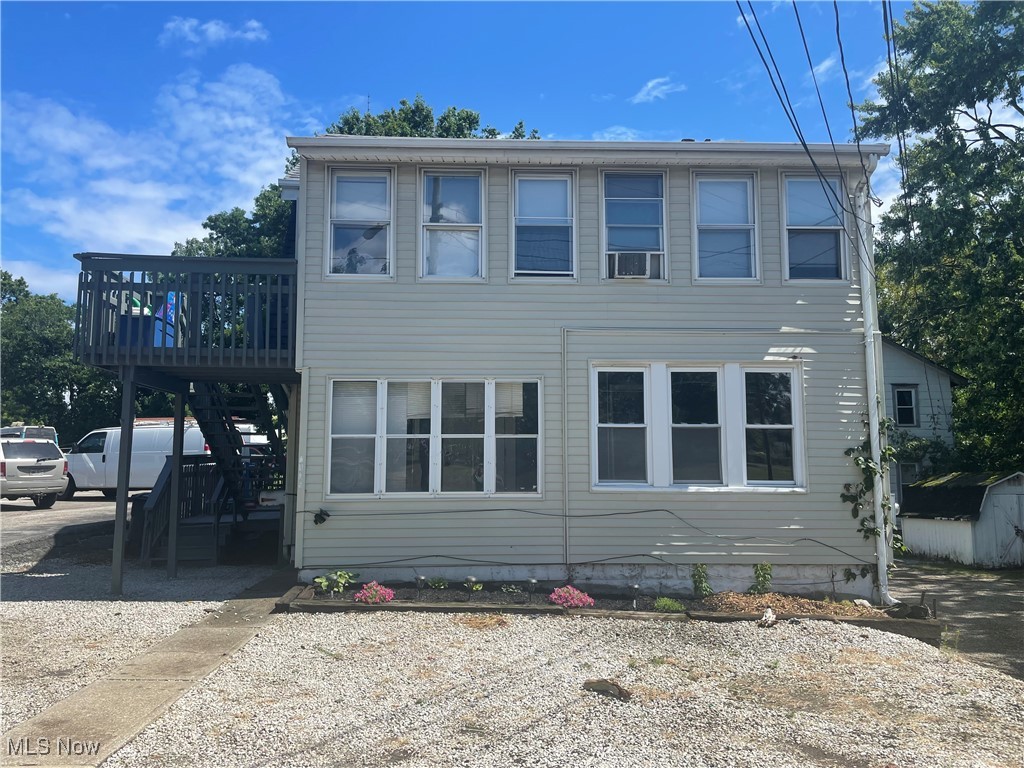 Investment Opportunity! Two-unit income property available with the bottom unit recently vacated, just waiting for some new touchups and a tenant of the new owners choice. Also available for personal occupancy for the new investor who needs to live in one apartment! The bottom unit is currently a one-bedroom, but the seller and property manager had plans to reconfigure it into a two-unit. (Ask listing agent). The shared basement is not used for anything but storage. The upstairs unit is currently occupied. The upstairs unit has a large room which is commonly used for the bedroom, a second room with a closet that is often used and a TV room, and a front enclosed room with a second exit door. There is a full, spacious bathroom in this unit and a galley kitchen with an eating nook. The building has two two-story decks and a two-car garage. The current average gross income for this property is about $15,600 annually.