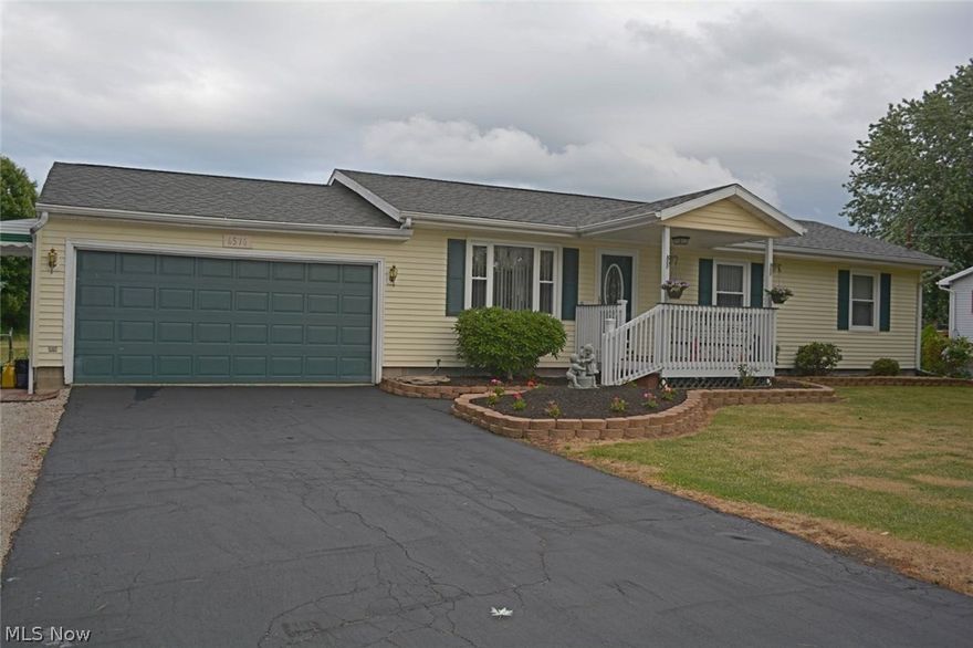 Exceptional 3 bedroom, 3 full bath ranch with 2-car attached garage on nearly two acres!  Since purchasing this home 9 years ago, the sellers have invested heavily to make it the charmer it is today. A master suite addition (28' x 12') was built onto the home (2013), along with top to bottom updates that include new roof, new furnace and new ac unit.  A front porch and back deck were added, along with an above-ground pool with its own deck.  They also completely finished over half of the basement into living area and meticulously landscaped (enhanced with decorative stone border) and privacy fenced the yard, which backs up to a wooded area with no rear neighbors.  New flooring and doors (including hardware) throughout nearly the entire home and the windows had been recently replaced prior to them purchasing the home.  Their highest monthly gas bill has only been $100, which is a great testament to the extra insulation they installed!  The crawl space under the new Master Suite addition has insulated concrete and is heated and dry.  This home is not shy of storage! The eat-in kitchen has loads of cabinets and counter space, a large pantry and french doors that lead to the deck.  The expanded blacktop driveway was recently resealed.  Well worth the time to look at this one!