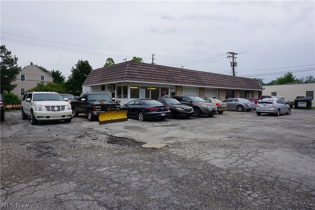 Automotive repair shop with 4 drive-in bay doors. Zoned for auto repair garage, this is an ideal location with plenty of parking for your busy repair shop. Owned by the current owner for several decades. Underground fuel tanks were removed years ago with 'EPA Clean' letter at that time. Facility could also be utilized by most retail businesses and many commercial endeavors. Very nice layout with great shop space, parking and high visibility. Come explore the possibilities.