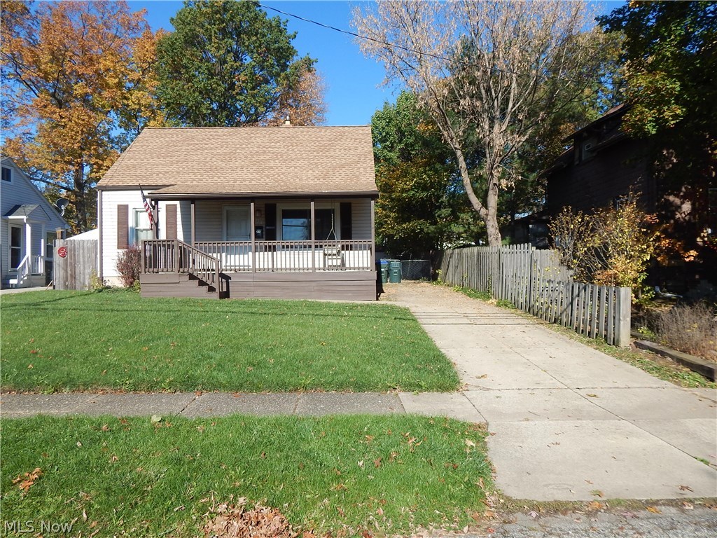 Adorable and affordable! Come enjoy the open front porch entering the hardwood floor living area. Two additional bedrooms on first floor. Updated bath and much more. Appl. kitchen featuring freshly painted interior. Oversize second floor bedroom offers private space. Rec. Room and laundry in Lower Level.
Covered back deck along with fenced in rear yard. Newer roof, furnace and central air. Near parks, schools and so much more.