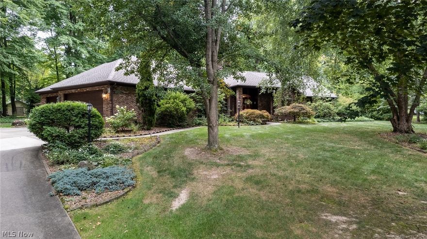 Astonishing brick ranch on desirable Pearce Circle, outstanding quality on 2 lots #32 & #33 totaling 1.35 acres.3 or 4 bedrooms- one is presently an office.2 full baths plus 2 half baths. Formal dining room plus a dinette. Family room has fireplace with cathedral ceiling & skylights. Wonderful enclosed porch across back of home. Updated kitchen has granite counter tops, includes appliances, wood floor, and french doors to outside brick patio. Master bedroom has 2 walk-in closets plus dressing room outside master, large master bath with jacuzzi and walk-in over sized shower. Laundry room on main floor. 3 car attached garage. Includes home warranty.