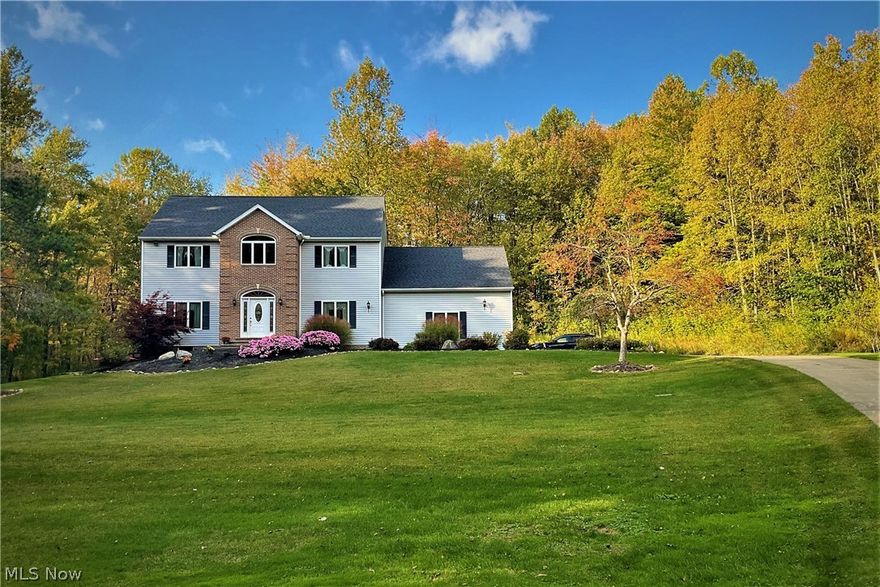 Stately colonial in a prime area with private drive. Enjoy your eat in kitchen with all appliances included. For the coming holidays dine in your formal dining room. Your guests can visit in the living room that adjoins the family room with a brick wood-burning fireplace.The second level has a master bedroom with a fireplace for those cold evenings, Relax in your glamour bath. There are 3 more bedrooms and 2 full baths. For your ease a first floor laundry room as you enter from your 2.5 garage. For your larger parties a finished basement with a bedroom or office plus a full bath. The park like yard has a deck and above ground pool. The lower level has a patio as you come out of the basement. Newer roof, furnace,
and a/c. Make this you home for the holidays!!