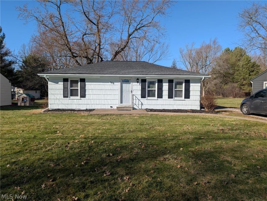 Welcome to 168 E. Hamilton Street, Oberlin.  This Ranch Style Home has Neutral Decor, with an Updated Kitchen, which includes Newer Stainless Steel Appliances:  Gas Stove, Microwave, Refrigerator, Dishwasher, and Breakfast Dining Bar.  The Utility Room Features Newer Stacked Washer & Electric Dryer, and opens to a beautiful, large wooden deck, including a Hottub, overlooking a spacious backyard!  The Bathroom has a jetted bathtub / shower combination.  The home features Central Air, too.   Conveniently Located just South of Downtown Oberlin, and near several Highway Accesses of State Route 20 to the South; and to the North:  The Ohio Turnpike I-80, and Route 2 / I-90.  Close proximity to Shopping, Lorain County Metro Parks 'Splash Zone', North Coast Inland Trail, Restaurants, Oberlin College, Findley State Park, Allen Memorial Art Museum, Cultural Entertainment, Tapan Square, Hotel, Medical and Nursing Facilities, and so much more...  Schedule Your Showing Appointment, Today!