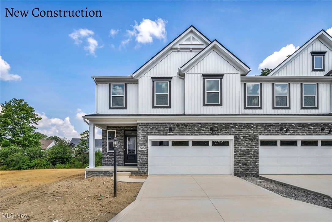 Introducing the Libby, Drees Homes' best-selling floorplan, now available and ready for you to
call home. This stunning end-unit townhome is filled with natural light, thanks to an abundance of windows and
soaring 20-foot ceilings in the spacious family room. Designed with entertaining in mind, the open concept
layout flows seamlessly from the dramatic living space into a beautifully appointed kitchen featuring quartz
countertops, a range hood, stylish backsplash, and a generous walk-in pantry. Upstairs, you’ll find all bedrooms
thoughtfully arranged along with a conveniently located laundry room. Located in a low-maintenance
community that takes care of landscaping and snow removal, this home perfectly complements a busy lifestyle.
Enjoy direct access to nearby walking trails that lead to the exciting new Market 42 shopping and dining
destination.