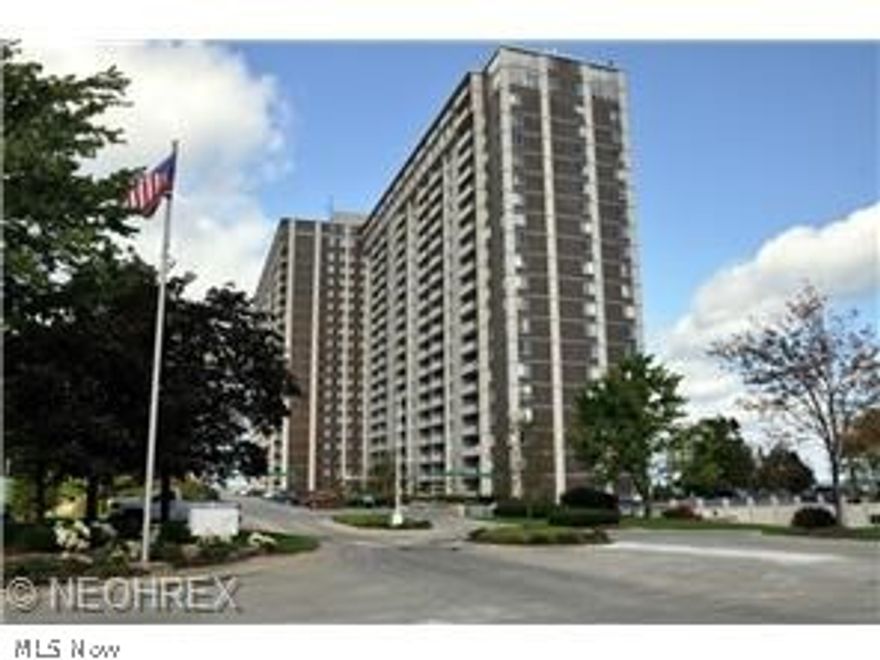 #1709.  Exquisite remodel of a rarely available three bedroom two bath southwest corner condo in exciting Carlyle!  Enjoy Panoramic unobstructed views of stunning, picturesque sunsets and expansive Lake Erie sweeping water views way over the treetops.  Private, tiled balcony, perfect for entertaining.  Spacious open floor plan also with split bedroom layout (private master bedroom on one side of hallway; the other two bedrooms on the other side), Two bedrooms contain custom walk-in closets.  Custom redesigned open kitchen featuring granite countertops, with extended bar area, gorgeous cabinetry, stainless steel  appliances,  full size washer and dryer, and ceramic tile flooring.  Both bathrooms have been completely custom remodeled from top to bottom with gorgeous, modern tile, lighting, and cabinetry.  All doors and door frames have been replaced.  Ample closet space with custom closet systems.  One heated garage space and one storage locker included.  The Carlyle offers a 24 hour reception desk/security, on site management office, two swimming pools, beach access with fishing pier, sauna, jacuzzi, fitness center, game room with jukebox, Tom's Deli, House of Beauty salon, Condo Realty,  two party rooms, conference room, guest suite, and more!