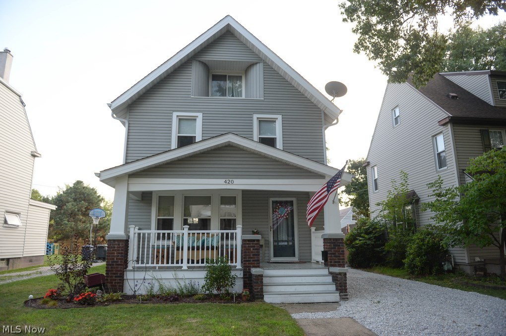 100-year-old home with many update. New windows 1998, new siding and roof 2008, new furnace and A/C 2009, hot water tank replaced 2014 sump pump replaced 2018.The kitchen is updated with newer cabinets and counter tops. Seller has been busy painting the interior. Ready to move into. Quiet neighborhood in Akron's Firestone Park area.