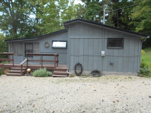 Outdoor enthusiasts, this is what you have been waiting for. Enjoy year round living or spent quiet weekends on wills Creek. Linton township boasts some of the largest bucks taken during deer season and the fishing on 'wills Creek is awesome. Walk to the water from this 2 bedroom cabin , step in to your boat and you are ready to enjoy a day on the water. The cabin comes completely furnished and has been updated with a new metal roof , laminate floors, and unique counter tops and stairs made by seller. The outside features a deck that overlooks the creek, a firepit and patio area and a 12 x20 bldg. with a lean to for boat storage ,fishing equipment etc. CR 410 is closed temporarily during seasonal flooding making the property inaccessible for a few days a year. The property is in excellent condition and will provide the new owners with years of quiet enjoyment.