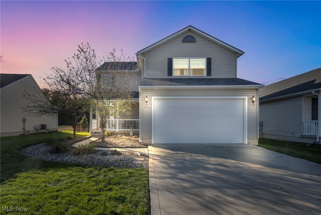 Take a look at this home in the Meadow Lakes Development. This home has so much to offer. There is an eat in kitchen,
living room, half bath and laundry on the main level. All 3 bedrooms including the master w/ master bath and a second
full bath that was just remodeled with new vanity and new flooring on the 2nd floor. The basement is partially finished
with another half bath and a large storage room. If you enjoy entertaining or hosting family get-togethers, this home
will suit you well! For those of you who enjoy golf there is a driving range at SportsVille right up the street, and for
those who love to fish, just step outside into your backyard, where a fishing pond awaits you! The property on the other
side of the pond is treelined and your patio is the perfect place to sit and enjoy the nature views. There are paved
walking paths throughout the development. This home is conveniently located near major highways as well. The
Anderson windows were replaced in 2023. Aluminum fence installed in 2018 to keep children and pets safe! The water
heater was replaced in 2023. Sump pump includes a backup pump as well as a battery backup, all new in 2022.
Microwave and range were purchased in 2021. Come see your new home!