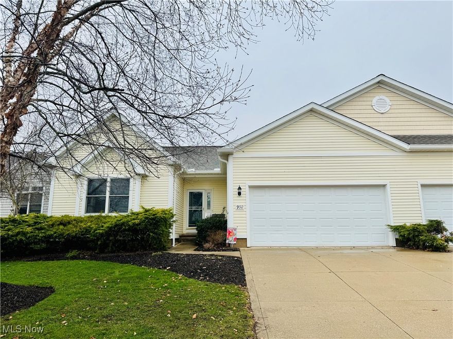 Gorgeous ranch condo in The Lakes of Franklin Mills in Kent! Located directly on water, this home has everything you are looking for- including total one-floor and maintenance-free living at its best. You will feel like you are permanently on vacation with water views, fishing from your backyard, neighborhood walking trails, and close proximity to shopping, dining and so much more. The open concept floorplan is ideal for entertaining and for anyone who is not wanting to have to go up any stairs. The vaulted living room gives the feeling of a soaring ceiling and incredible natural light coming in from the wall of windows. The gas fireplace centers the living and dining rooms. The eat-in kitchen has a large breakfast island, Corian countertops, upgraded cabinets and upgraded appliances. The additional dining area leads directly out to the back deck that overlooks the private stocked pond. The primary suite is oversized with a large walk-in closet and full bathroom with walk-in shower and dual vanity. Th additional first-floor bathroom has an attached full bathroom and leads into the oversized laundry room. The finished lower, walkout level is perfect for entertaining and for any additional guests that may come to visit. There is a recreation/living room area, wet bar, dining area, bedroom and full bathroom! There is also direct access to the back patio and to the green space and pond. With snow removal and lawn maintenance taken care of for you, there is nothing to do but move in! Call TODAY for your private showing!