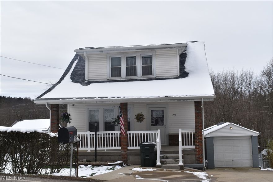 Discover this beautifully maintained 2-bedroom, 2-bathroom gem located in the heart of St. Clairsville. Boasting nearly 1,500 sq. ft. of inviting living space, 196 Maple Ave offers the perfect blend of traditional architectural character and modern convenience. Highlights include a spacious, light-filled layout, and a functional partially finished basement for extra recreation or storage. Enjoy your morning coffee in the lovely sunroom overlooking the yard. You could easily make the rec room or sunroom into a third bedroom. Cozy up to the two portable fireplaces that stay with the home, the living room has an electric fireplace, and the rec room has a gas log fireplace. Many updates to the home include newer electric box, newer windows, and majority of wiring. In case the power goes out, there is a Generac. Step outside to enjoy a manageable 0.27-acre lot and the convenience of a detached garage. There used to be a 1 car garage in the basement that you could easily open back up and possibly park a motorcycle in as the door in across from the detached garage man door. Situated just minutes from the historic downtown district, close to the walking trail, local schools, and shopping. Call today to view this home.