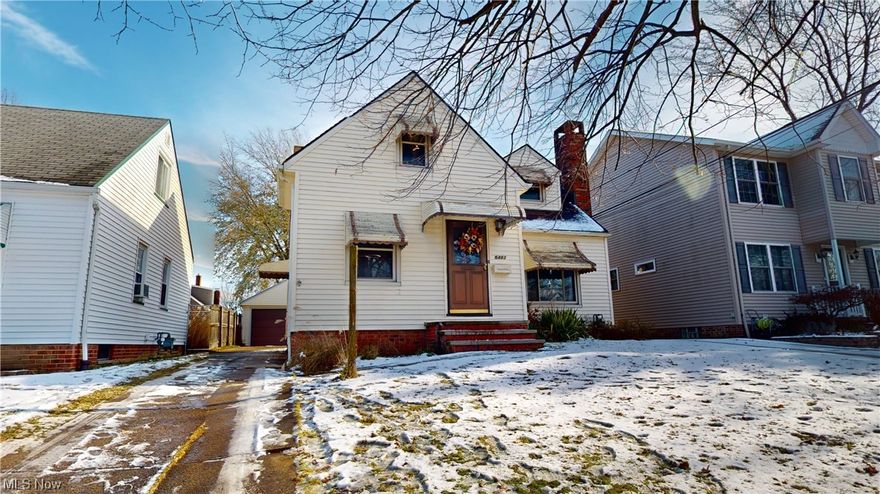 Move right in to this freshly painted cape cod home.  The kitchen and dining room boast Terra Cotta Stone floors with a built in hutch.  Cozy up to either of the two fireplaces on these cold winter nights.  One of the fireplaces is located in the living room on the main floor which features hardwood floors. three of the four bedrooms also have hardwood floors and the fourth has brand new carpet.  Head down to the basement where you will find a full bathroom. laundry, storage, and a rec room which includes the homes' 2nd fireplace.  Nobody has to park outside because this home includes a roomy 2 1/2 car garage.  Be first or be sorry! Easy to show! Immediate possession!

Don't miss this opportunity to call this delightful house home