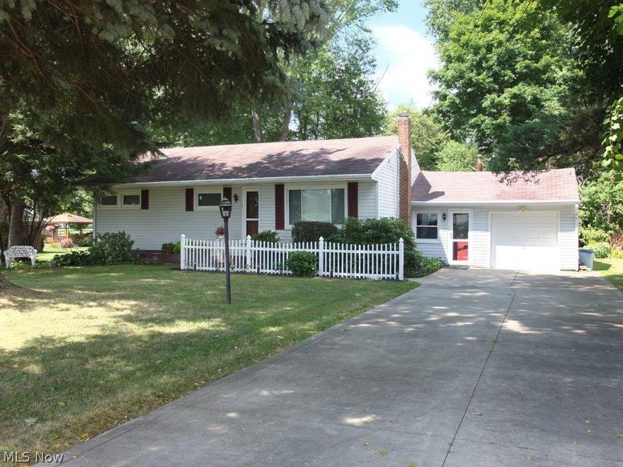 Fantastic 3 bedroom ranch on almost an acre lot! Large living room with picture window and hardwood floor. Dining room is open to the updated kitchen with Amish crafted cabinets and lots of storage including a built in wine rack. 3 good sized bedrooms and full bath with pedestal sink on the main level. Bonus room off of the dining room has a wood burner. Great for extra entertaining space . Full basement is ready to be finished with an additional full bath. Private, park like backyard with patio great for relaxing. All newer windows and exterior doors. Electric has been updated and the furnace and hot water tank are recently updated also. There is an additional parking area for semi/truck or RV. Schedule your appointment today to see all this home has to offer!