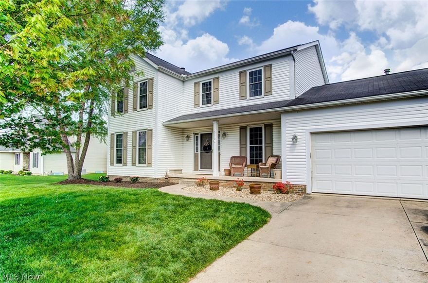 Affordable gem in desirable Regent Park! This beautiful, 4 bedroom, 2.5 bath, open-concept Colonial with welcoming front porch sits on nearly a half acre. Step inside the foyer opening to lovely Dining Room at right, and large, attractive Home Office at left. Spacious and light-filled Kitchen includes peninsula breakfast bar, newer stainless steel LG appliances (dishwasher, 2019; range and microwave, 2019) and additional eat-in area. First-floor Half Bath and Laundry Room are both located just down the Hall. Sliders in Kitchen lead to back brick patio for easy entertaining. Truly the heart of the home, the Kitchen is open to the Family Room with its large windows, gorgeous stone fireplace, and elegant French doors shared by the Home Office. Upstairs Master Suite Retreat features vaulted Bedroom and Master Bath with walk-in closet, stand-in shower, garden tub and double vanity. Three nice-sized Bedrooms and another Full Bath are down the Hall. Finished Basement includes two generous-siz