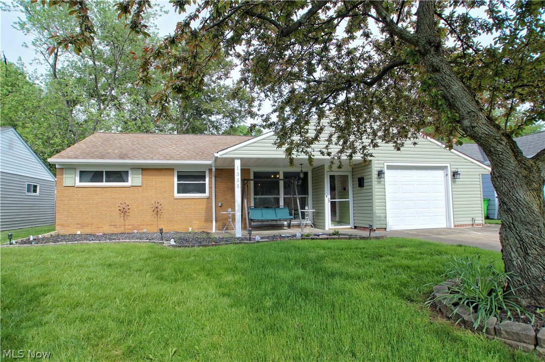This charming ranch welcomes you with beautiful landscaping and an inviting front patio. Through the front door you will find plenty of natural light from the huge front picture window and updated flooring. The living room and dining room are the perfect place to entertain guests and lead you to the kitchen which has been updated with glass mosaic backsplash, granite countertops and stainless steel appliances. Continue through the house to find 3 nice sized bedrooms, a full bath and a family room that has a decorative brick wall. From there you can proceed to the sunroom where you can enjoy the sunshine all year long. The backyard has a patio which would be great for a cookout in the summer and a shed for all your outdoor storage! Newer updates include: Roof (2007), flat roofs (2020), hot water tank (2019), siding and gutters (2020), windows (2020), electrical, plumbing, lighting fixtures, sanitary and storm lines (2020), insulation for exterior walls (increased energy savings), furnac