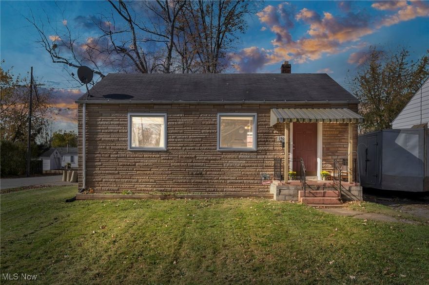 Welcome home to this lovely ranch located in the heart of Warren close to shopping, dining and the highway! This two-bedroom home has had many recent updates including a fully renovated bathroom, new flooring, paint, refinished kitchen cabinetry and a breakfast bar added! It also has newer windows, furnace and HWT! Entering the living room, you will love the open concept to the kitchen and dining area perfect for gatherings. The kitchen has been tastefully updated and has an adorable coffee bar & island that offers additional storage. The main bathroom is stunning with a beautiful, tiled shower and offers built in shelving around the modern vanity. Both bedrooms are good sizes and have nice flooring throughout. Downstairs, the basement offers so much space and separate laundry. The yard is so spacious and has raised flower beds, trees and a shed also included. The garage has a new roof and is nicely drywalled inside! This home has been so well cared for and had thoughtful upgrades throughout, it would make the perfect starter/downsize/ or investment property for someone! Schedule your showing today!