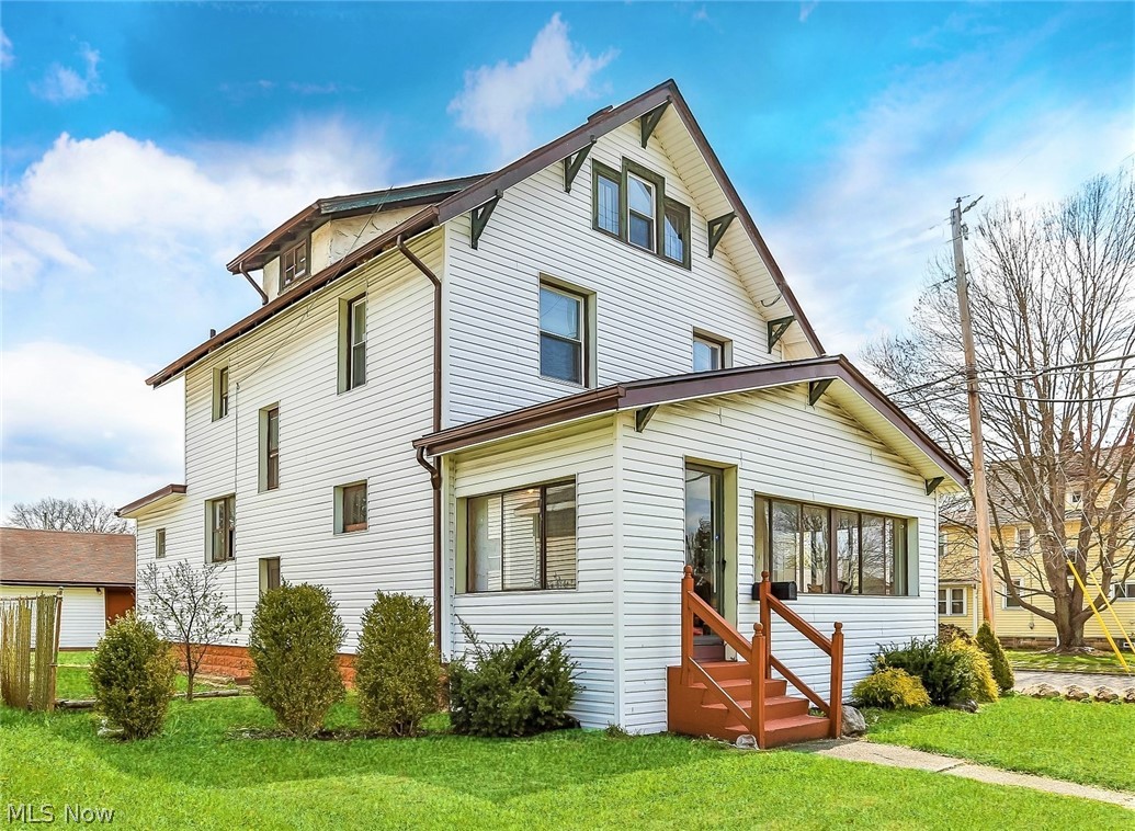 *Large Colonial W/Character & BEAUTY Features 1763 Sq. Ft., 5 Bdrms, 1.5 Bathrms & 2 Car Garage! *Entertain & Dine Outside ~ On A Newly Stained Deck W/Dual Stairways By Added Privacy Fence! *Relax In Your Own 22 Ft. Wide Enclosed Front Porch/Sunroom W/Screens For Fresh Air! *Brick Paver Walkways *REFINISHED Shiny Hardwood Floors Throughout! *Updates Include: FULLY REMODELED & NEW Glam BATHRM W/Glazed Black & White "Timeless" Design Della Torre Cementina Floor TILE, Fresh White Wainscoting, Gray Textured Walls, Tub W/7 Shelf Surround, Distressed White Vanity & Countertop, Vessel Sink And 4 Sconce Elegant Crystal Lighting! *Almost All NEW VINYL WINDOWS! *New Sunroom ROOF! *FURNACE '15 *New Paint Throughout *All Lighting Upgraded! *Walk In From A Private Foyer W/Glass Doors To A Living Rm W/6 Windows, Wood Burning Fireplace & Built In Shelving *Beautiful Dedicated Formal Dining Rm W/FRENCH DOORS, Rustic Bronze CHANDELIER, Double Wall Sconce Lighting, Built In Drawers & Window Bench! *1st