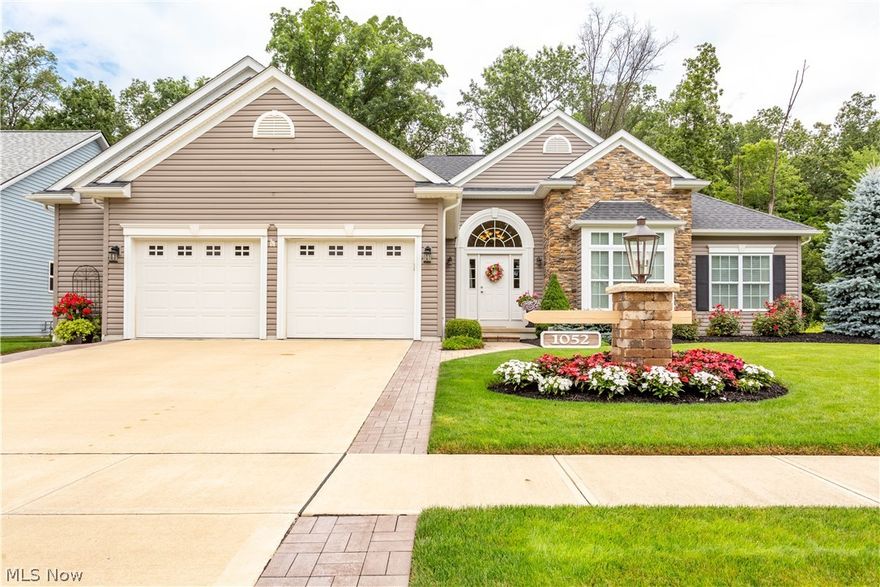Perfection at its finest!  A 4200 Sq Ft Top to Bottom Custom Built 3 Bedroom, 2 Full Bath, Full Open Basement, Ranch Home with a roomy 2 car garage. The entrance foyer is inviting with 14 ft ceiling to greet family and friends. Gorgeous wood floors throughout. Loads of windows provide tons of natural sun light with Graber Blinds in most rooms that opens with a click-of-the-switch remote. Wait till the kitchen! Most of the top of the line appliances are staying including washer and dryer. Light Cherry kitchen Cabinet and granite countertops.  A formal dining room and a relaxing Sun Room that overlooks a beautiful wooded back yard and covered patio with a one of a kind brick fireplace.  A professional landscaped yard with flowers blooming everywhere thanks to the separate metered in-ground sprinkler system. The master suite features a walk in closet, a heated floor, private bath with granite counters. 2 other bedrooms are both spacious with ample closet space. Convenient 1st floor laundr