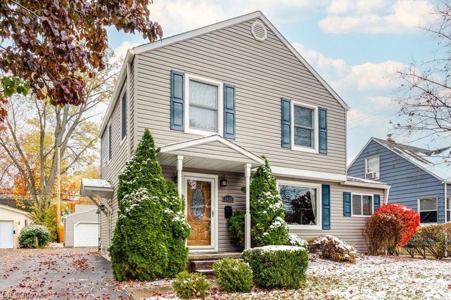 Beautiful 3 bdrm 1 bath colonial in Falls. This home features the following: Updated flooring in kitchen and lower level rec-room, gorgeous hardwood floors in dining room and living room, new kitchen appliances. The dining room slider door opens to a covered patio for relaxing and entertaining. 2-car garage. This is a sharp home.