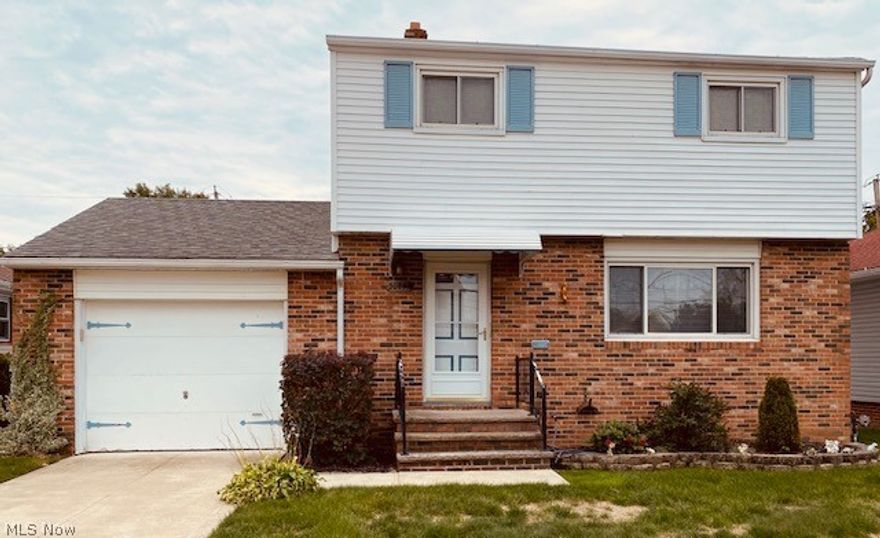 Check out this well maintained 3 bedroom Colonial on a quiet and convenient street in Wickliffe. Updated carpet, paint, newer roof, hot water tank, and furnace. Partially finished basement that is perfect for entertaining with a rec room area and bar! 3 spacious  bedrooms and a full bath upstairs. The eat in kitchen has been remodeled and there is a half on the main level. This house features a large back yard and a covered patio. It's a must see!