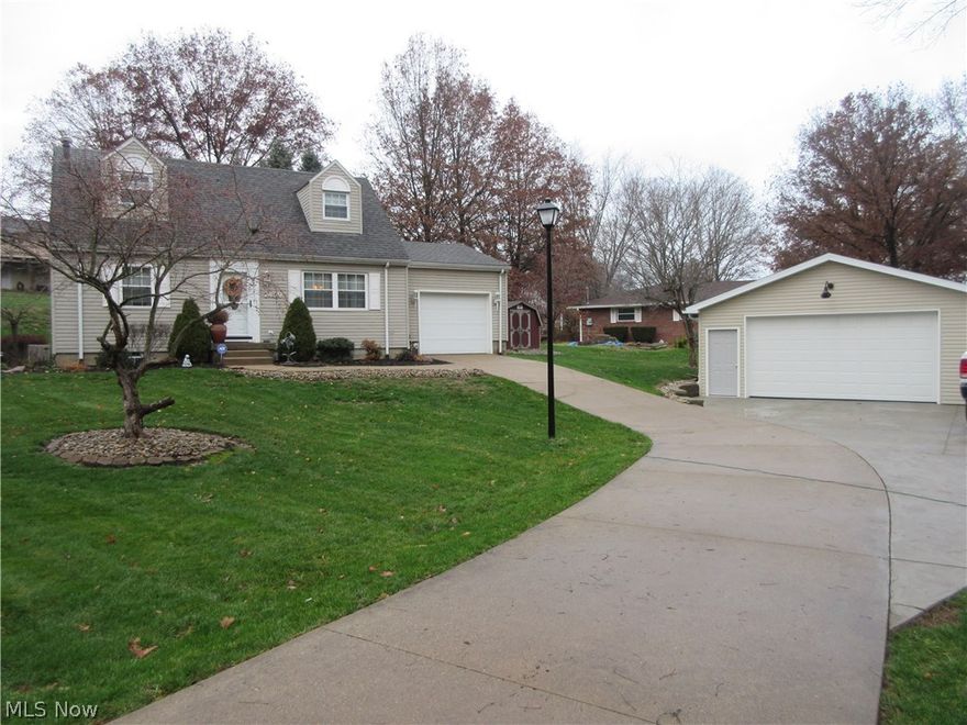 Great location in Willow Glens! 3 Bedroom, 2 full Bath Cape Cod with lots of updates. 1st floor Master Bedroom and full Bath. 2 Bedrooms an full Bath upstairs. Finished lower level Rec room. Corner lot with almost 1/2 acre. One car garage with an additional oversized 2 car garage that was built in 2015. Nice and clean home in a great area of Dover.