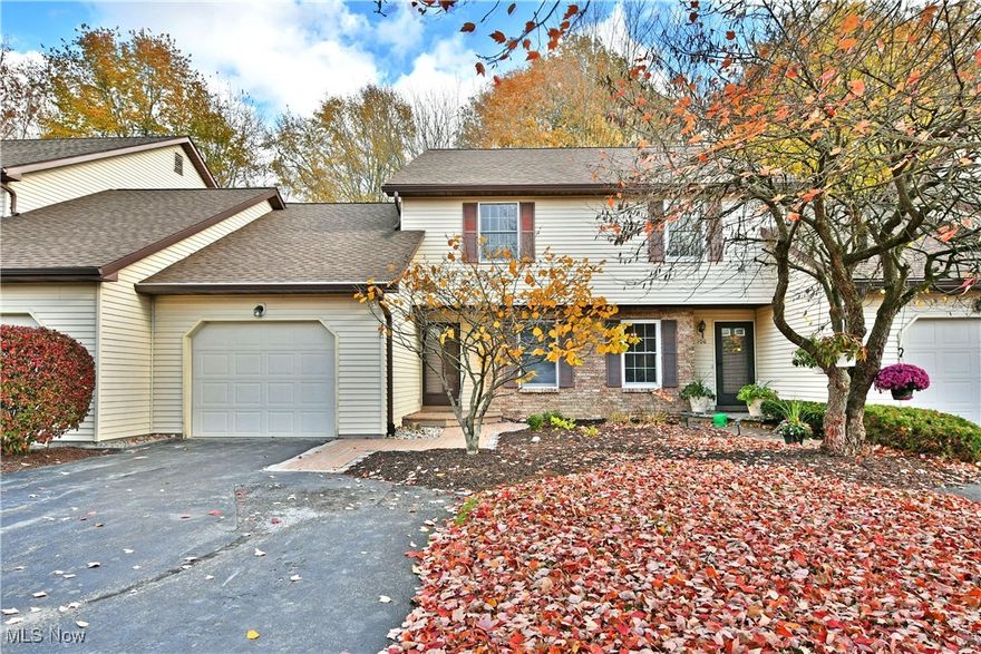 Enjoy the two floors of beautifully finished living space found within this engaging Cortland condo! Set just minutes from downtown along a quiet side street, this attractive unit brings bright and inviting, move-in-ready rooms that create a worry-free experience for your next adventure. Take advantage of the private rear patio as you enjoy the colorful changing of seasons, or simply peer through the living room’s French doors as sunshine spills down from the skylights above. Inside, a short foyer reveals both a carpeted staircase and a cozy half bath while the sunken living room spills away with its hardwood styled flooring. Around the corner, a brightly lit dining room overlooks a beautifully appointed, galley style kitchen with its natural finish cabinets and stone-look countertops. Piano black appliances provide a touch of contrast as tiled flooring is found underfoot. The complimenting backsplash leads into the nearby family room where a gas fireplace is located. Upstairs, a wraparound landing bridges the trio of carpeted bedrooms that include a third, potential loft style offering. A full second floor bath completes the floor with an updated, combined tub and shower. Laundry service is found at the basement level along with storage and utilities.