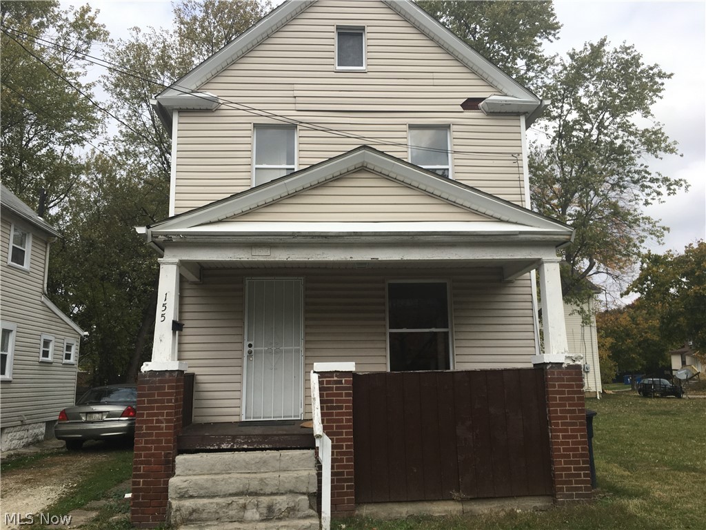 Investment opportunity with tenant already in place! Tenant just renewed with annual lease. Easy to maintain, in the heart of Akron, centralized location. Owner selling to get out of the rental business, last property to sell! Please give agent time to contact tenant to schedule the showings. Home has front covered porch, living room, dining area with bay window, and a half bath on main floor. Kitchen equipped with stove and refrigerator. Back door to backyard. Shared driveway. Two nice size bedroom upstairs with spacious bathroom. Clean basement.
