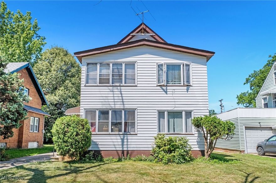 Fully Occupied Duplex in Euclid! This well-maintained duplex is an excellent investment opportunity! Located in central Euclid, this cash flowing duplex offers over $2,100 in monthly income currently with room to raise rents in the future.  The bottom unit is an oversized two bedroom, with a full bathroom, common area, and huge kitchen with newer appliances. The top unit is a two story with three bedrooms, two full bathrooms, kitchen and common area.This property is walking distance to schools, convenience stores and restaurants. Located in a friendly neighborhood with sidewalks, large backyard and driveway. Large two-car garage. Full basement with storage. Located conveniently close to the freeway, as well as local dining and shopping, this property offers both immediate rental income and long-term potential. Point of sale compliant. Don’t miss this opportunity to own a turnkey duplex in a prime location!