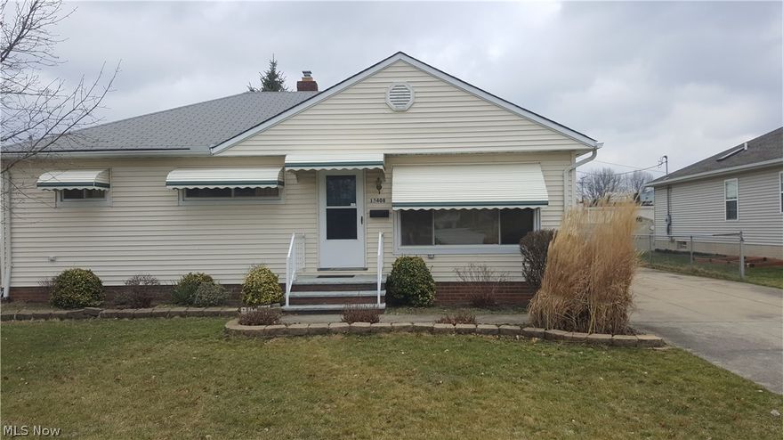 Short Sale! Don't miss the opportunity. 3 bedroom, 1.5 bathroom ranch located in Brook Park. Convenient location! Walk into the living room. Make your way to the kitchen that has tile floors and Corian countertops. Eat-in kitchen has sliding door leading to backyard. Finished rec room in the basement. Basement includes a toilet and shower. Concrete patio. Call and schedule a showing today!