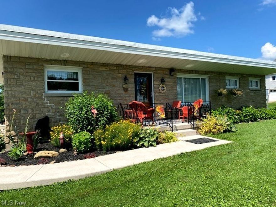 This well maintained and nicely updated Raised Ranch is ready for you! The cheerful Kitchen has been updated with additional storage & counter space that 
  includes a dishwasher. They also updated the Range with one that has a double oven for those who love to bake.  The charming dining room makes every meal
  more enjoyable. Another wonderful feature is the full size washer & dryer located in the main bath. This immaculate 3 bedroom ranch is approximately 10 
  minutes from Wheeling, St.Clairsville, I-70 & I-470.