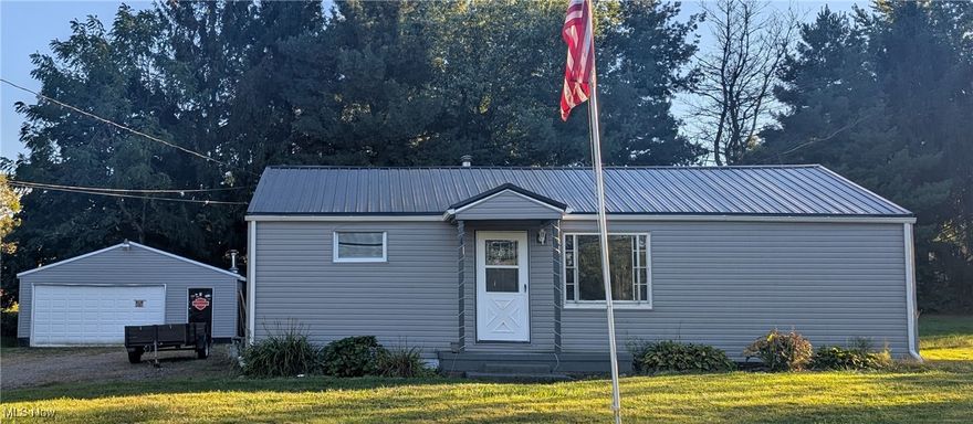 Welcome to 495 W. Texas Ave. Sebring, Ohio. This 2-bedroom, 1-bath home has been updated with all new flooring and paint throughout the house. You have security of knowing all the major updates are done including all new windows, siding, and a new metal roof. The large 2.5-car garage has been updated with new siding and roof along with an updated electric panel. All updates were done in 2024. There is a large shed for all your extra storage. The heat in the garage can be turned on by a switch in the house, no more cold mornings in the garage. The partially enclosed patio in the back of the house gives you a nice place to enjoy your favorite sports with friends or relax while the family enjoys the large above-ground pool. A new liner is all you need to get it back to life. Come see this home before it's gone!