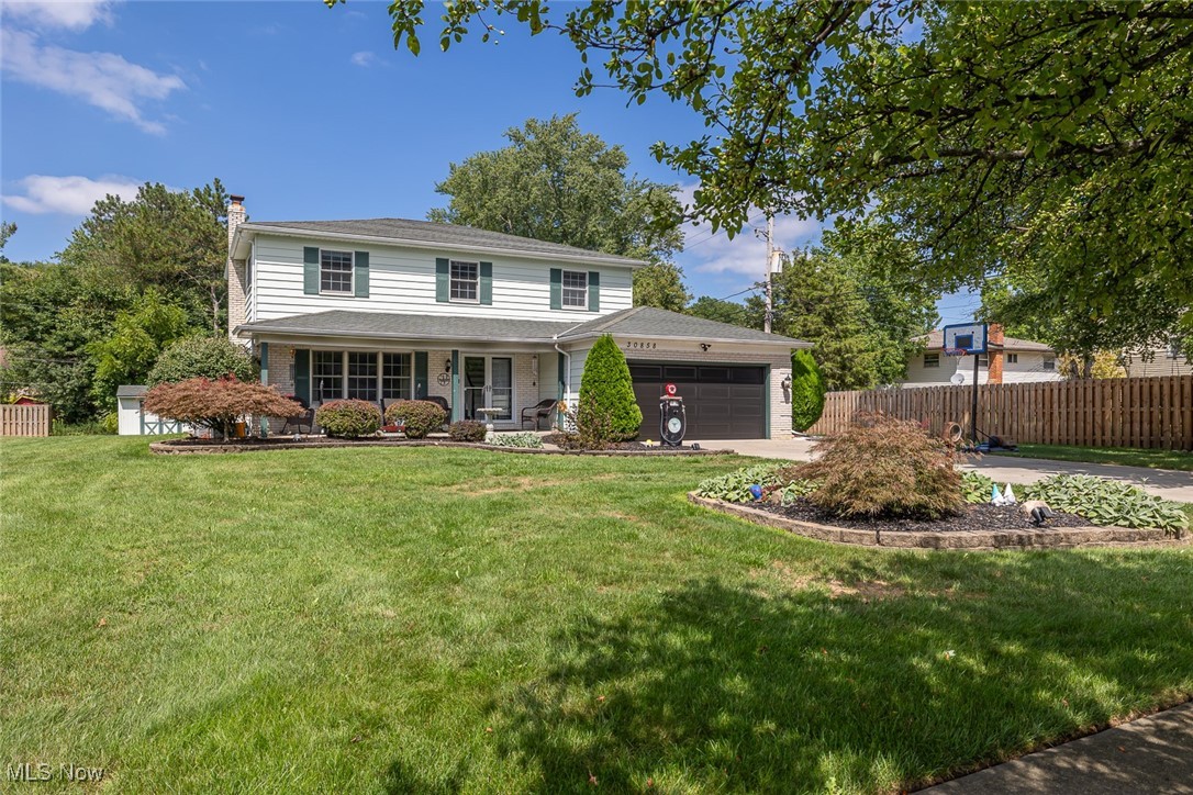 Gorgeous 4 bedroom - 3 full bath colonial on private cul-de-sac street * Large covered front porch * Nicely landscaped *
New double front door * Kitchen with tons of tall cabinets, pantry, pull out shelves, breakfast bar, crown molding,
newer stainless steel appliances * Formal living room and dining room with new luxury vinyl tile * Family room with
brick gas fireplace, beamed ceiling and patio doors that lead to deck * 1st floor full bath with shower * 1st floor laundry
room with drop zone off garage * Large master bedroom with walk in closet, vanity dressing area, updated full bath
with shower, chair rail * 3 more large (all same size) bedrooms, one with walk in closet * Nicely remodeled main bath *
Basement has rec room, glass block windows * Large deck, gas line for grill, shed and above ground pool (can stay or
go) makes a great back yard * 2 car attached garage with new insulated door, garage appliances stay * Many updates
include: 1st floor LVT 2025, Insulated garage door 2025, Kitchen appliances 2019 * Main bath 2023 * Master bath 2017 *
1st floor full bath 2015 * Laundry room 2023 * Front double door 2024 * all 6 panel interior doors and closet doors 2024
* 2nd/3rd bedroom LVT 2015 * Anderson Renewal replacement windows * Driveway and garage floor 2010 * Ring camera system includes one flood light camera on back of the house, one flood light camera over the garage and doorbell camera at front door * One Year Home Warranty * Must see today!