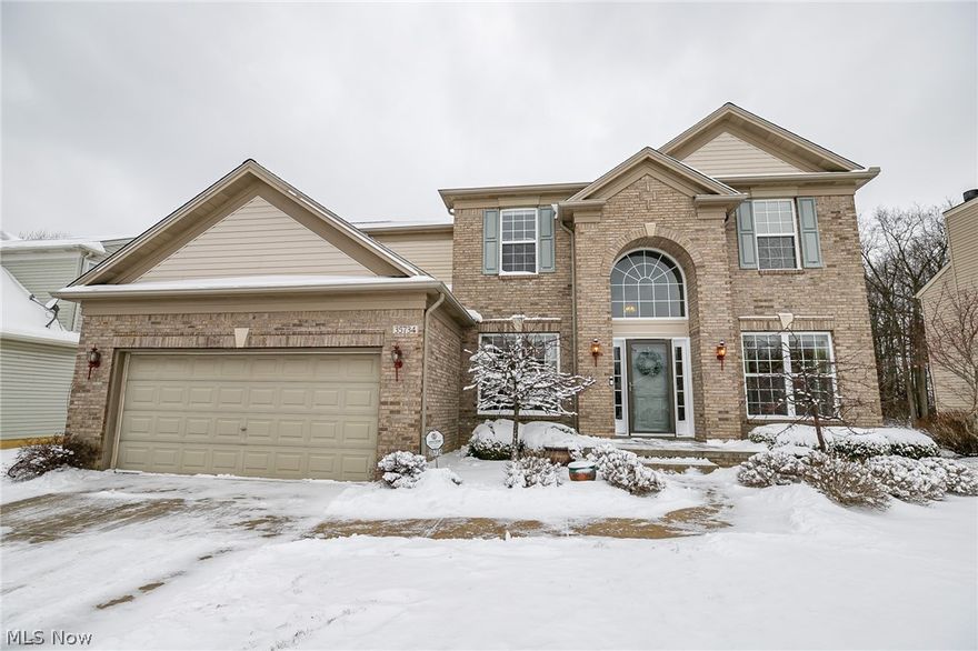 WELCOME HOME TO THIS BEAUTIFUL BRICK COLONIAL SITUATED IN THE BENTLEY PARK NEIGHBORHOOD, ONE OF AVON'S BEST LOCATIONS!! GREET YOUR GUESTS  THROUGH THE GRAND 2 STORY ENTRY WITH WOOD FLOORING THROUGHOUT!! SPACIOUS LIVING ROOM AND DINING ROOMS LEAD TO THE FAMILY ROOM WITH GAS FIREPLACE AND LARGE WINDOWS THAT LOOK OUT TO THE NICE AND PRIVATE VIEW OF THE WOODS!! GORGEOUS GOURMET  KITCHEN W/ LARGE ISLAND, GRANITE COUNTER TOPS , STAINLESS APPLIANCES AND TONS OF CABINETS FOR STORAGE W/UNDER CABINET LIGHTING!! THE SUN ROOM IS LIKE AN EXTENSION OF THE KITCHEN WITH ROOM FOR A LARGE TABLE AND WALKS OUT TO THE THE DECK THROUGH SLIDING GLASS DOORS!! A PRIVATE OFFICE WITH DOORS COULD ALSO BE USED AS A KID'S PLAY ROOM!! LAUNDRY ROOM WITH WASHER AND DRYER INCLUDED AND A HALF BATH COMPLETES THE FIRST FLOOR!!
THE UPPER LEVEL HAS A LARGE OWNER'S SUITE  WITH VIEWS TO THE BACK YARD AND THE OWNER'S BATH HAS A LARGE SOAKING TUB, DUAL VANITIES, STAND ALONE SHOWER AND LARGE WALK IN CLOSET!! THERE ARE 3 OTHER L