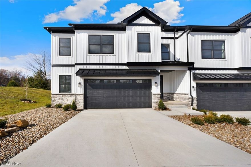 Situated on a dead-end lane, this significant 4 bedroom 4.5 bath townhome, with a Farmhouse exterior design, is a home anyone would be proud to own. Walking into the Entry foyer you immediately know you are surrounded in luxury. The Bosch appliances, the Wellborn Cabinets and the other finishes in the home are all high end. The kitchen opens to a beautiful great room with access to an inviting patio and back yard. This perfect for private nights at home or entertaining family and friends. A half bath, mud room and an oversized 2 car garage completes the first floor. On the second floor you will find a gracious primary suite with a large walk-in closet and bath. You will also find 3 additional bedrooms, 2 full baths, and the laundry room on this level. The bonus in the home is the lower-level recreation/additional living space, complete with another full bath and a large wet bar, for entertaining purposes. The home comes with a Savant Automation Speaker and Security System, which is truly a desired upgrade for most buyers. The developer is also offering 3 mortgage discount points that will lower your interest rate by .75%-1%, making these homes the best value in the price point. All located in Westlake Ohio near Crocker Park for shopping and dining. Don’t miss out!