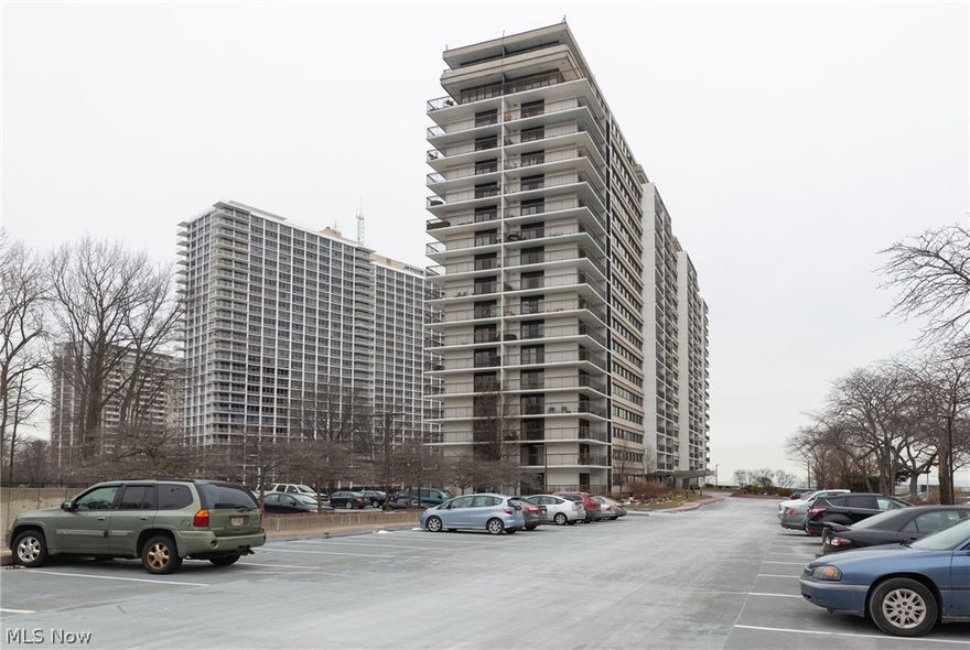 Enjoy resort style living and Lake Erie views year round in this Meridian condo! Conveniently located on the second floor, this 2 bedroom 2 full bath spacious condo has been updated throughout. Large master bedroom features a new custom full bath with a large walk-in tile and glass shower.  Large walk-in closet as well. The guest bath is located off the main hall. Open living and dining room with a balcony to enjoy the views and sunsets.  The kitchen features granite counter tops, subway tiled backsplash and newer stainless steel appliances. NEW furnace including duct work and a Hepa Inonizer Air Purifier.  A reserved parking spot in the attached garage, 24-hour security, pet friendly (restrictions apply) , laundry room on each floor, exercise facility, and fabulous indoor and outdoor pool are only a few of the many amenities this building has to offer. An added bonus is the maintenance fee is inclusive of gas and water! Don't miss the opportunity to own this great value in one of the