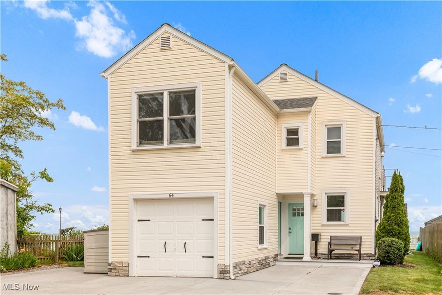 Discover lakeside living at its finest with this stunning single-family home, perfectly perched at the top of Avon Point with direct water access to Lake Erie. Boasting nearly every room including the garage with breathtaking lake views, this property offers a rare chance to own a true gem. Step outside to a large two-level, second-story deck (23 x 14) showcasing over 180 degrees of panoramic Lake Erie vistas, perfect for sunset watching. Enjoy direct lake access with a small swim dock and breakwall, more than just a pretty view!

Inside, the sunroom features dramatic lake views from two sides, while the kitchen impresses with thick granite counters, stone splash guards, newer stainless-steel appliances, and, of course, a lake view. Relax in the living room or lake sitting room, both with large picture windows framing gorgeous sunsets. The dining room offers wood floors and serene water views. The master bedroom is a retreat with wood floors, two closets, a door to the expansive deck, and the ability to watch sunsets from your bed. 

Two additional bedrooms. The second bedroom has amazing lake views also opening to the deck and the third featuring a large walk-in closet. Marble adorns the walls of the upstairs full bath, complemented by a convenient downstairs full bath and first-floor laundry.

The full basement provides ample storage, while the garage offers lake views and space for kayaks and paddle boards. Just steps away, a private neighborhood park with a large swim deck and views of downtown Cleveland enhances the lakeside lifestyle. Don't miss this chance to own a piece of paradise with unmatched views and direct access to Lake Erie!

Property Tax Information : The 2023 real property taxes were $9,387.76. For 2024, the taxes have decreased to $7,427.36, per county records. Prospective buyers are encouraged to verify with the county assessor's office for accuracy.