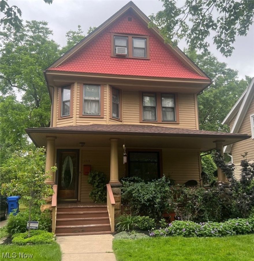 Here is a unique opportunity to own in the desirable and vibrant Edgewater Park Neighborhood! This charming home has been lovingly maintained and updated by the owners for 32 years. Nestled on a quiet tree-lined street, relax the evening away on the spacious front porch or enjoy the private fenced-in back yard retreat which includes a beautiful flower and specimen garden, stone patio, deck, and dog run for pets. The 2 car garage was built in 2010. This turnkey colonial boasts a cozy living room with a gas decorating fireplace and mantle, formal dining room, half bath on first, original oak flooring throughout, tall ceilings, central air, and newer vinyl replacement windows. Some stunning stained glass windows will remain. The modern efficient kitchen has porcelain tile floors and quartz counter tops. All appliances are included. Upstairs are 3 bedrooms and a beautiful contemporary master bath with custom shower. Partially finished third floor can be a 4th bedroom, office, playroom or s