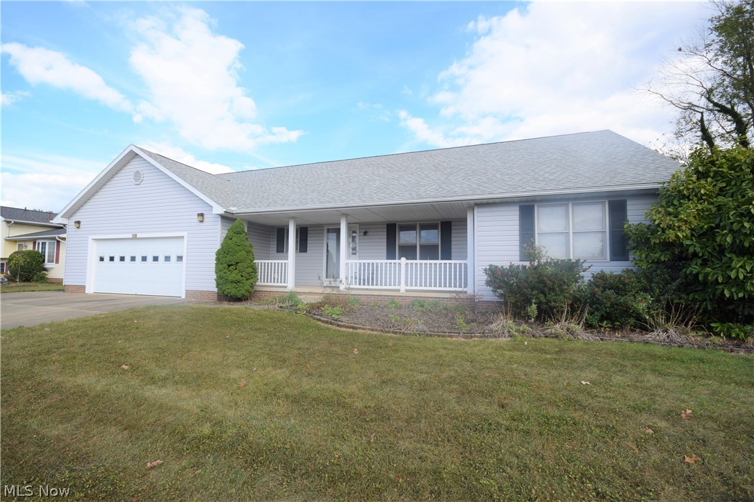 Welcome to 945 Crestwood Circle in Canal Fulton! This 3 bedroom, 3 bathroom home has a large, open kitchen with tons of cabinet space. Open areas for dining and living rooms located right off kitchen. This home has a beautiful 4-seasons porch that with windows that allow a lot of natural light. Spacious bedrooms. Owners suite has a large walk-in closet and a bathroom with double sinks and a Jacuzzi tub. Attached two-car garage and lovely, covered front porch. Storage shed located in backyard. Don’t miss out on this home!