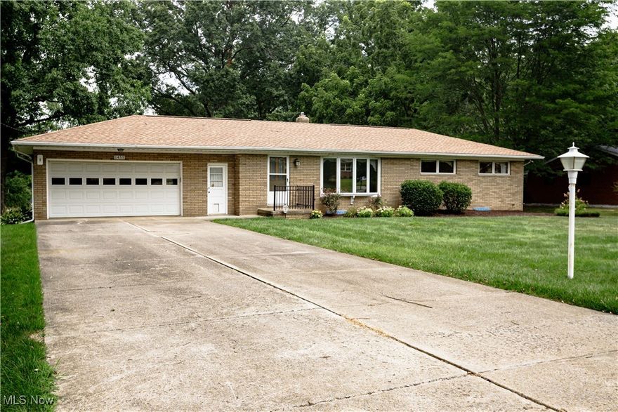 Enjoy this all brick ranch home having 3 bedrooms, 1.5 bathrooms sitting on over a half acre lot on a dead end street in Plain Twp. The main level features a large living room with a bay window, a kitchen with appliances and plenty of cabinet and counter top space and an eating area with a bay window. There are 3 nice sized bedrooms with hardwood floors, a full bathroom and a 1st floor laundry room with a half bath. The full bsmt. has been professionally waterproofed and has huge potential to be finished while offering plenty of room for storage. Other features include an oversized 2 car attached garage, a cement patio overlooking the private back yard, well water, public sewer, gas forced air furnace, A/C, a cement driveway and more. This is a very well kept home conveniently located on a dead end street in Plain Twp.