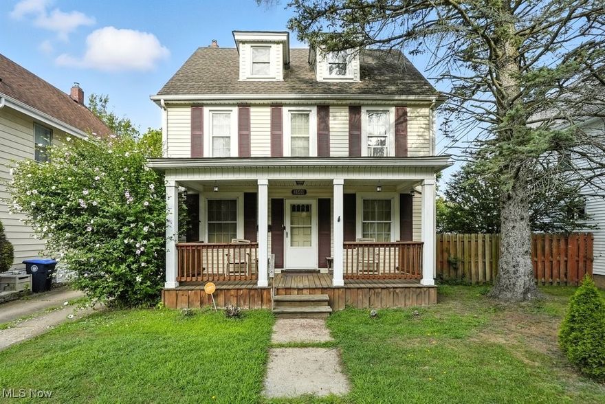 This spacious 4-bedroom gem is packed with character, ready to welcome its next proud owner. Inside you discover updated flooring in the first floor for everyday living and entertaining. The kitchen features oak cabinets a cozy back nook with built-in cabinetry—perfect for your morning coffee station or extra storage or prep space—and comes equipped with the stove and refrigerator to get you started. TV in dining room stays. Outside, enjoy the inviting front porch, vinyl sided home and perks of a fenced backyard with patio and oversized 2.5-car garage with opener offers ample room for vehicles, storage, or even a workshop setup. Whether you're upsizing, investing, or planting roots, this home delivers space, updates, and value conveniently located in Firestone Park, just 3 minutes to expressway, easy access to Canton or Cleveland. Comes with a 1-year America's Preferred home warranty for peace of mind. Motivated seller, call today for your private tour and make this your new home!