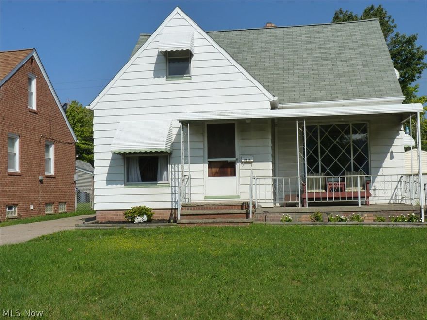 Nice & clean, 3 Bedroom Cape with bonus 4th room off master (could be nursery, large walk-in closet or office!) This home features Newer A/C and Hot Water tank, is freshly painted and features a spacious eat-in kitchen with gas stove and frig that stay! Partially finished rec room with bar area and pool table are in basement with glass block windows. The utility room in basement house washer and dryer that stay, a nice extra shower, and lots of storage! The yard is fenced and driveway is in great shape! Front porch is a unique feature and adds to the charm of the home! Seller is offering a one-year home warranty!