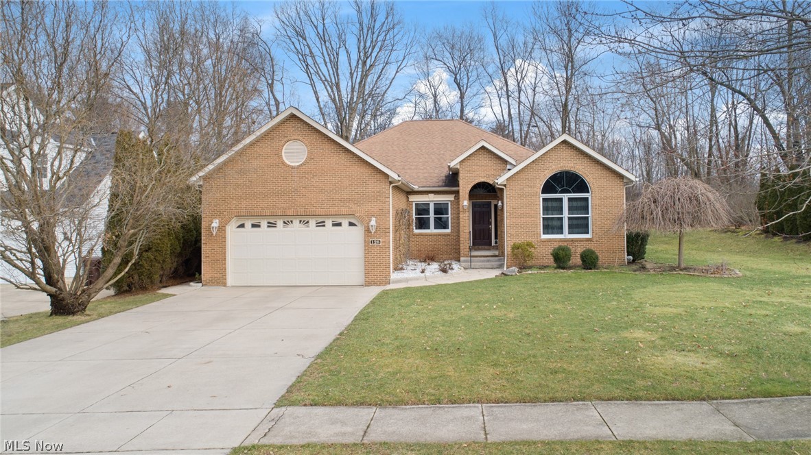 Welcome to your new home! Everything you need located on one level of this beautiful ranch home. The home boasts a large kitchen with a large walk-in pantry. Attached to the kitchen is the dining room and sunroom- great for anytime of the year! The spacious great room has a floor-to-wall stone fireplace with large windows that attract the natural sunlight. In the master bedroom is a full bathroom with a large walk-in closet. Plenty of space in the two additional bedrooms, as well! The massive basement is waterproofed and has a gas line hookup for the option to add an additional living space downstairs. Extra wide door frames and chair lift in the garage makes it a perfect spot for all ages. Backyard offers privacy, a rose garden and is a great space for entertaining. Located on a quiet street near a cul-de-sac. Nothing to do but move into this well-maintaned and well-loved large custom designed ranch home!
