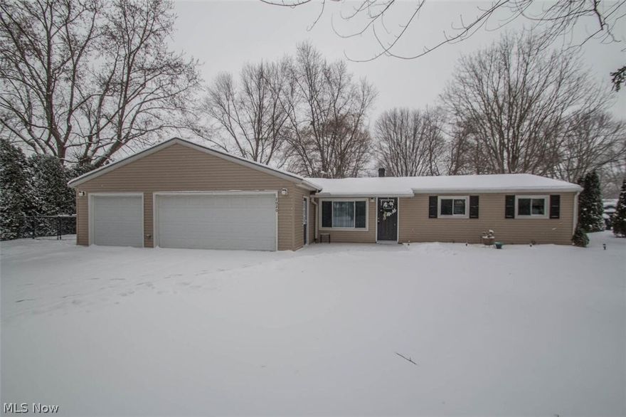 Beautifully maintained Ranch nestled on 1/2 acre in Streetsboro. You will appreciate the open floorplan & many newer improvements including plush carpet, neutral paint, laminate flooring, newer furnace, A/C, & Roof! The vaulted living room opens to the tastefully updated kitchen w/ granite counter-tops, crisp white cabinets & island. Spacious dining room leads to the cozy family room. 3 comfortable bedrooms & 1 1/2 baths. Outside you will find  a shed, large concrete patio & a three car attached garage! Conveniently located near the heart of Streetsboro! Welcome Home!