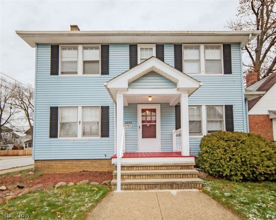 This wonderfully located colonial is ready for its new owner to move right in. The main floor features large living and dining areas with finished hardwoods that gives this home great character. Follow through the updated kitchen, out to the patio where a private setting awaits. The second floor features 3 large rooms with a gas fireplace in the master. An updated full bath with subway tile is sure to delight! Central A/C, Central Lakewood, with a 2 car garage...IT WON'T LAST!