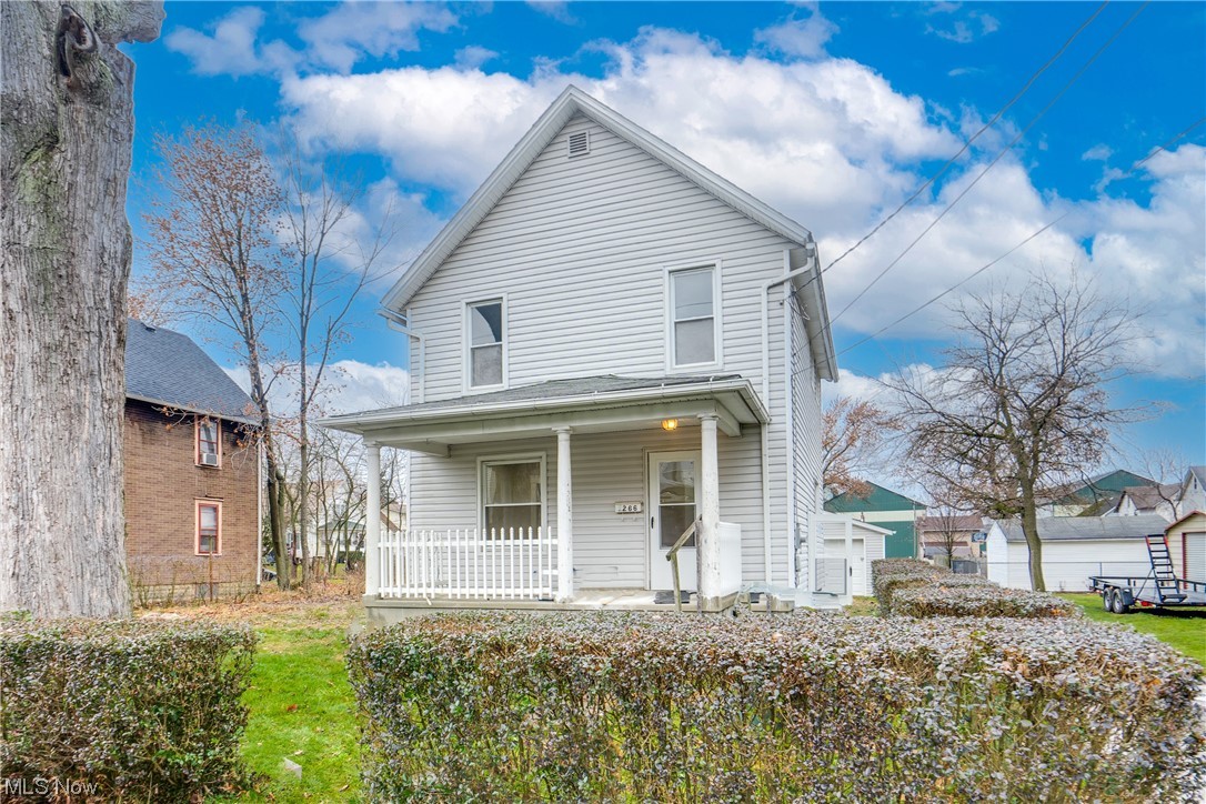 Just listed this sweet 2 bedroom home, recently renovated and waiting for you to move right in! You will be impressed with the lovely kitchen, featuring granite countertops, new cabinets, new flooring, and upgraded lighting. The kitchen is equipped with brand-new stainless-steel appliances, including a range, refrigerator, and a newly installed built-in microwave. The entire home has received a fresh coat of paint, along with new flooring and lighting throughout. Other updates include a newer furnace, new central air system, new water heater, and upgraded electrical and plumbing systems. This home is move-in ready, and as an added convenience, it offers a first-floor laundry area. Outside, a one-car detached garage completes the package, making this an excellent choice for your first home!