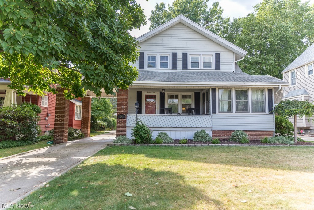 WOW! This colonial home has all of the most beautiful updates! A custom kitchen with beautiful hardwood cabinets, plenty of storage and awesome stainless steel appliances that stay with the house. Hardwood floors throughout the first floor with wonderful built-in bookshelves and storage, plus an extra room that can be used as an office or work area. A fully remodeled bathroom is upstairs with custom tile and a vaulted ceiling. Enjoy a morning cup of coffee on the large front porch that overlooks Tuscora Park. There is a 2+ car garage with a great backyard. The sellers are offering a 1 year home warranty with the purchase. Nothing to do but move right in to this home. Call today for a private showing.