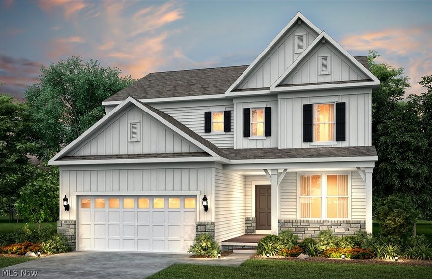 Move in this summer and enjoy a brand-new construction home. This home features a farmhouse style exterior with a covered front porch. Walking into the home, you’ll find a flex room that can be utilized as a home office. Beautiful LVP flooring flows throughout the first floor. The stunning kitchen with granite countertops overlooks the café and gathering room, which is perfect for entertaining. Upstairs you’ll find the owner’s suite with an ensuite bath and walk-in closet. Laundry will be an ease with second-floor laundry. Additional bedrooms include walk-in closets. Estimated completion June 2026.